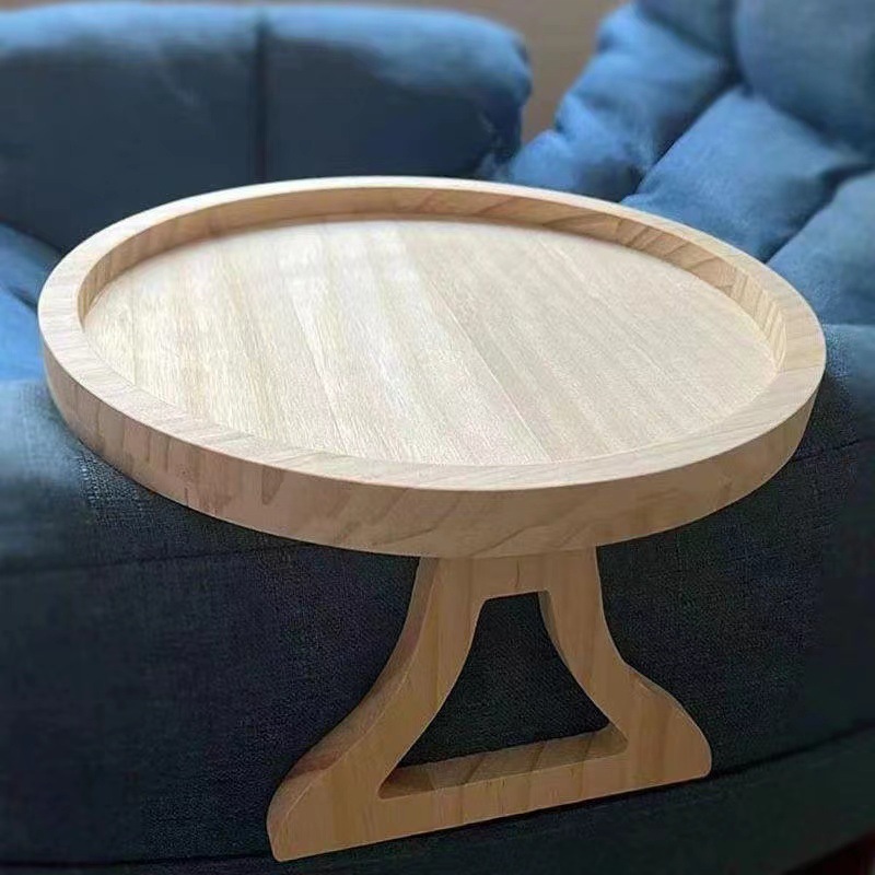 Woodworking Tv - Natural Wooden Sofa Tray Couch Arm