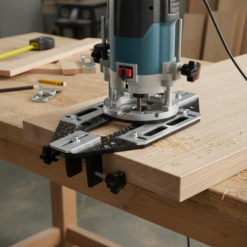 Woodworking Tools - Aluminum Alloy Mortise Template 13x6 Inch