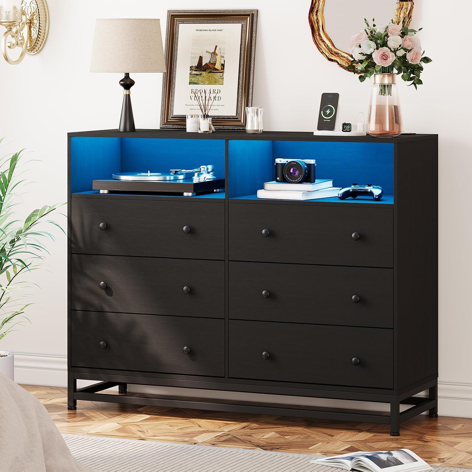 Woodworking Tv - Modern Tall Television Stand with 6