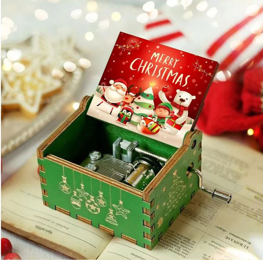 Woodworking Tv - Wooden Hand Crank Music Box Merry