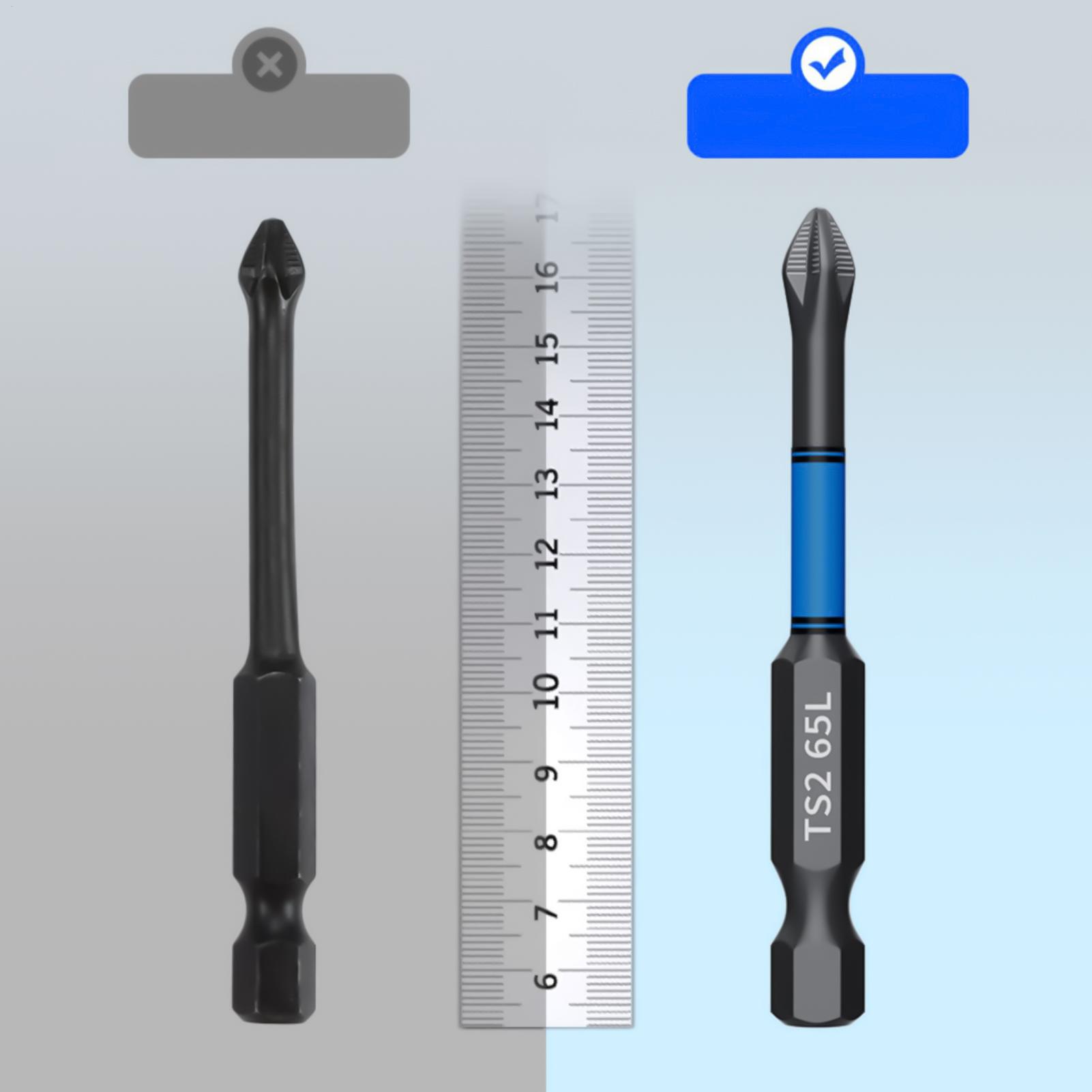 Woodworking Tools - Drill Screwdriver Bit Set 6-Piece Magnetic