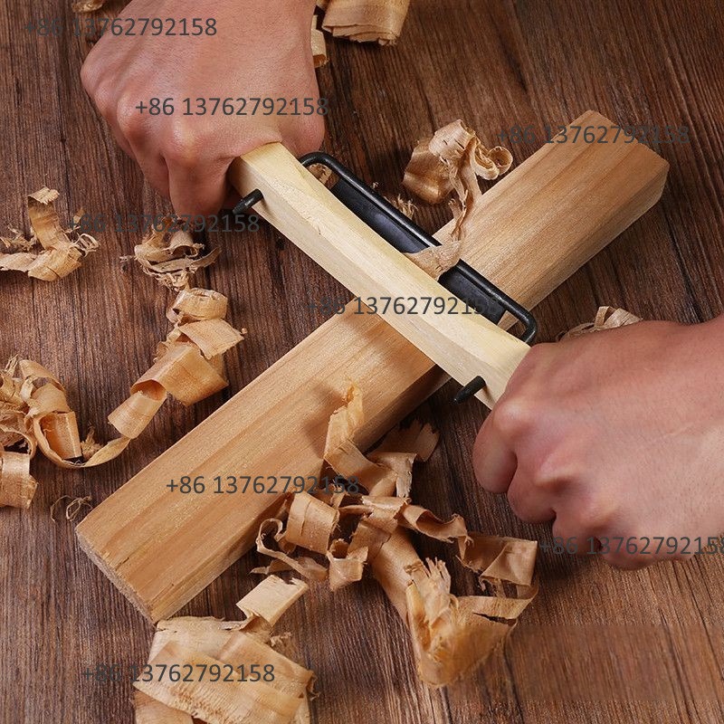 Woodworking Cutting Tools - Old Style Solid Wooden Hand Planer