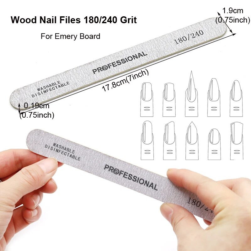 100Pcs Wooden Nail File Profes - Woodworking File ulasan dan harga