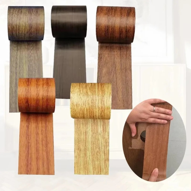 4.5M/Roll Realistic Wood Grain - Xfasten Woodworking Tape ulasan dan harga