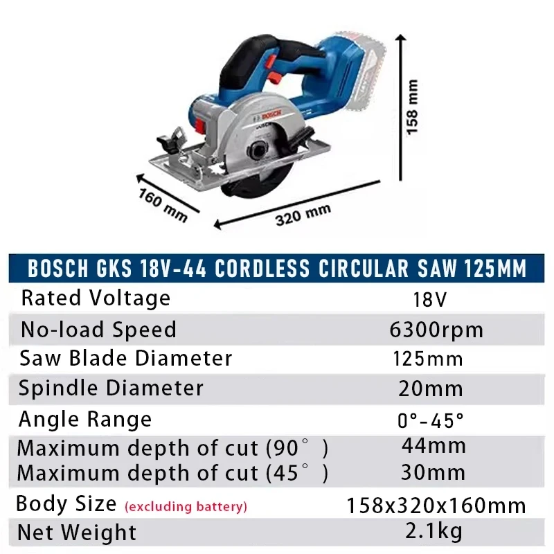 Bosch Cordless Circular Saw GK - Woodworking Cutting Tools ulasan dan harga