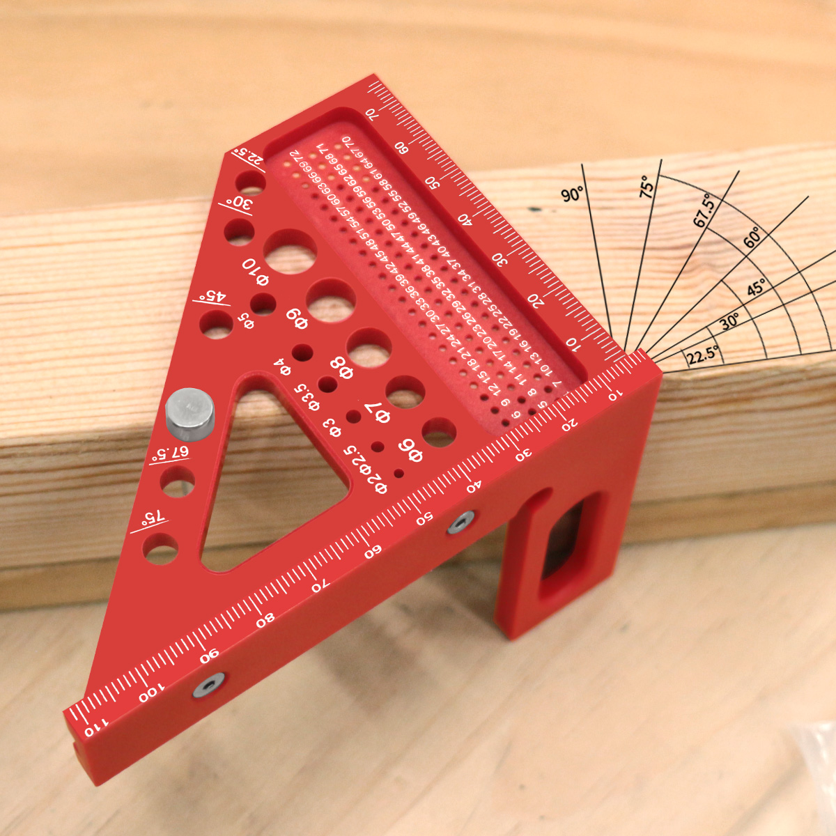 3D Multi-Angle Measuring Ruler - Woodworking For Engineers ulasan dan harga