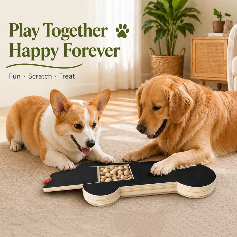 Wooden Dog Nail Scratch Board  - Woodworking File ulasan dan harga