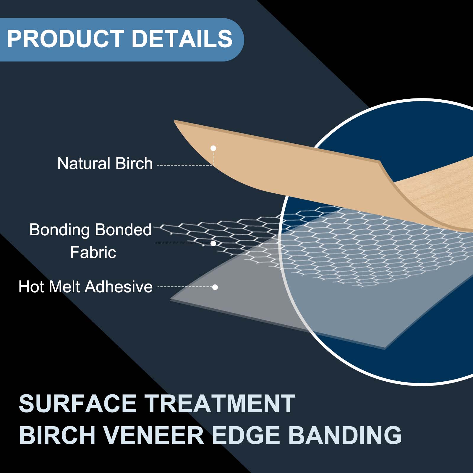 3-30M Birch Edge Banding Wood  - Xfasten Woodworking Tape ulasan dan harga