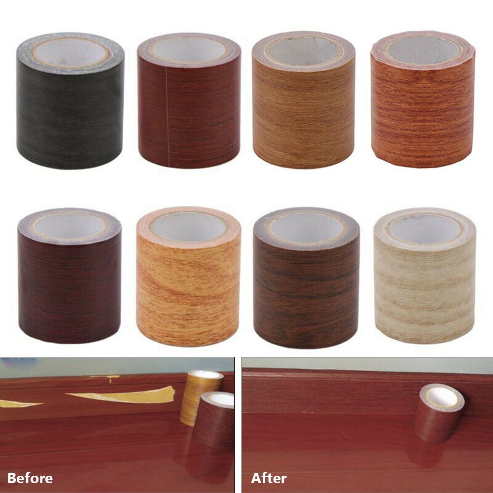5M/Roll Wood Grain Self-adhesi - Xfasten Woodworking Tape ulasan dan harga