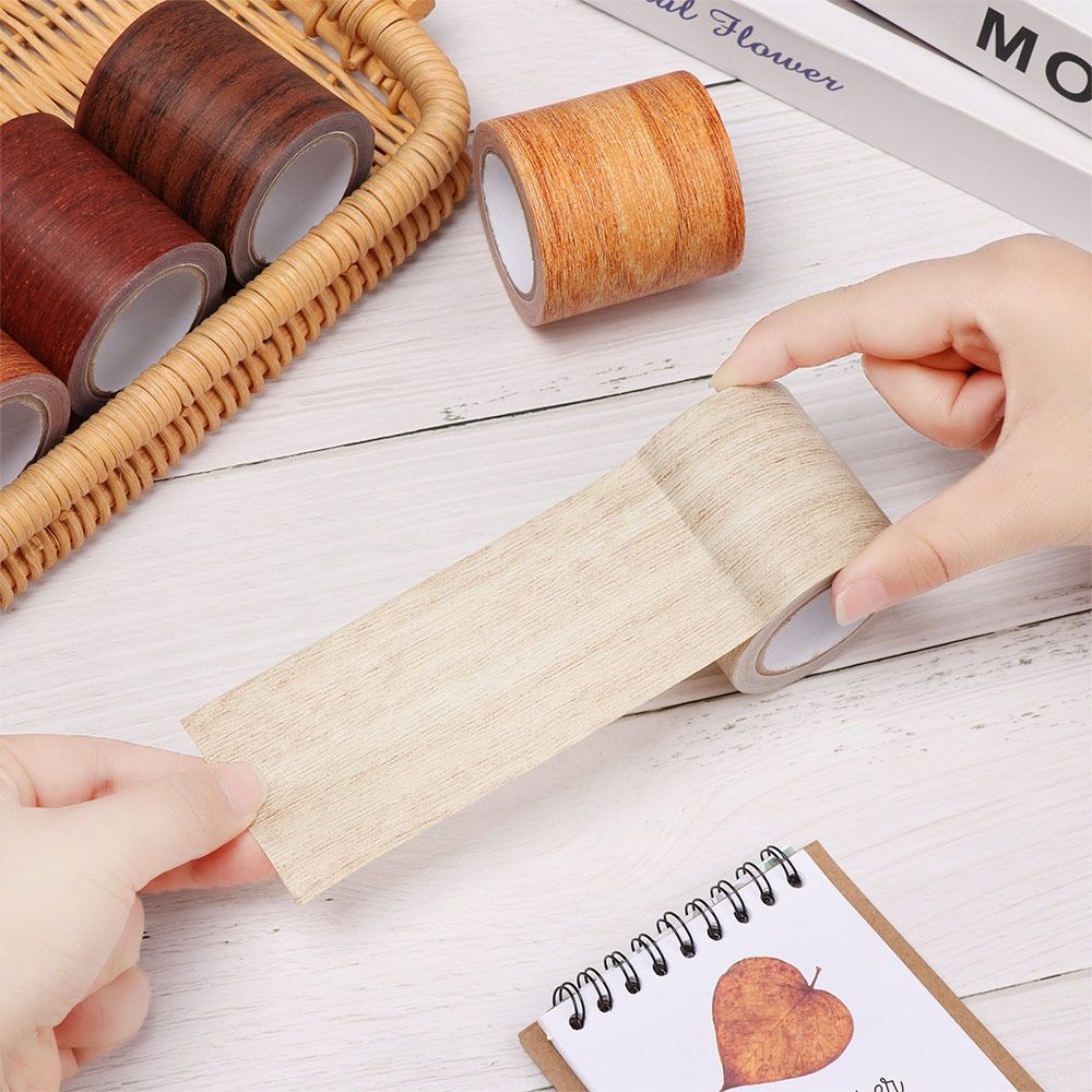 5M/Roll Wood Grain Self-adhesi - Xfasten Woodworking Tape ulasan dan harga
