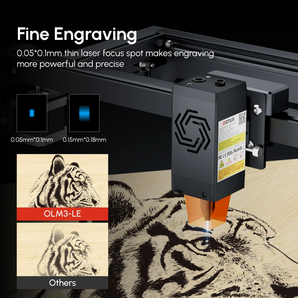 ORTUR OLM3 LE 10w Laser Engrav - Woodworking App ulasan dan harga