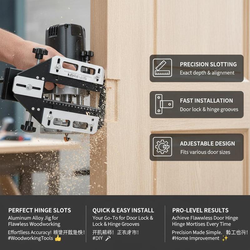 Aluminum Alloy Mortise Templat - Woodworking Tools ulasan dan harga