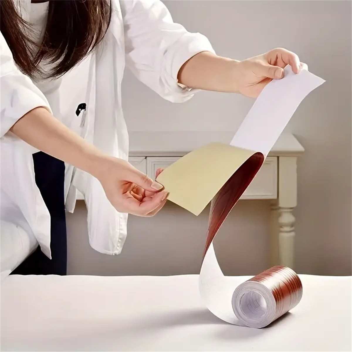 1 Roll 8cmx5m Self-adhesive Ta - Xfasten Woodworking Tape ulasan dan harga