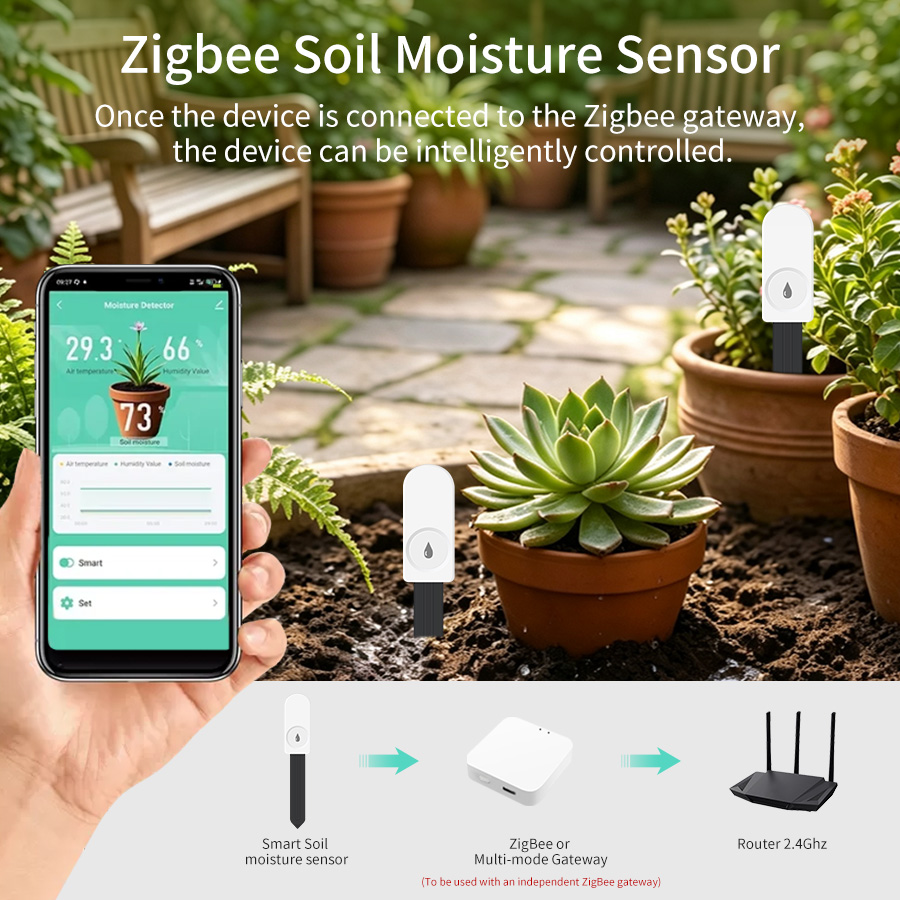 Tuya Zigbee3.0 Soil Moisture S - Woodworking App ulasan dan harga