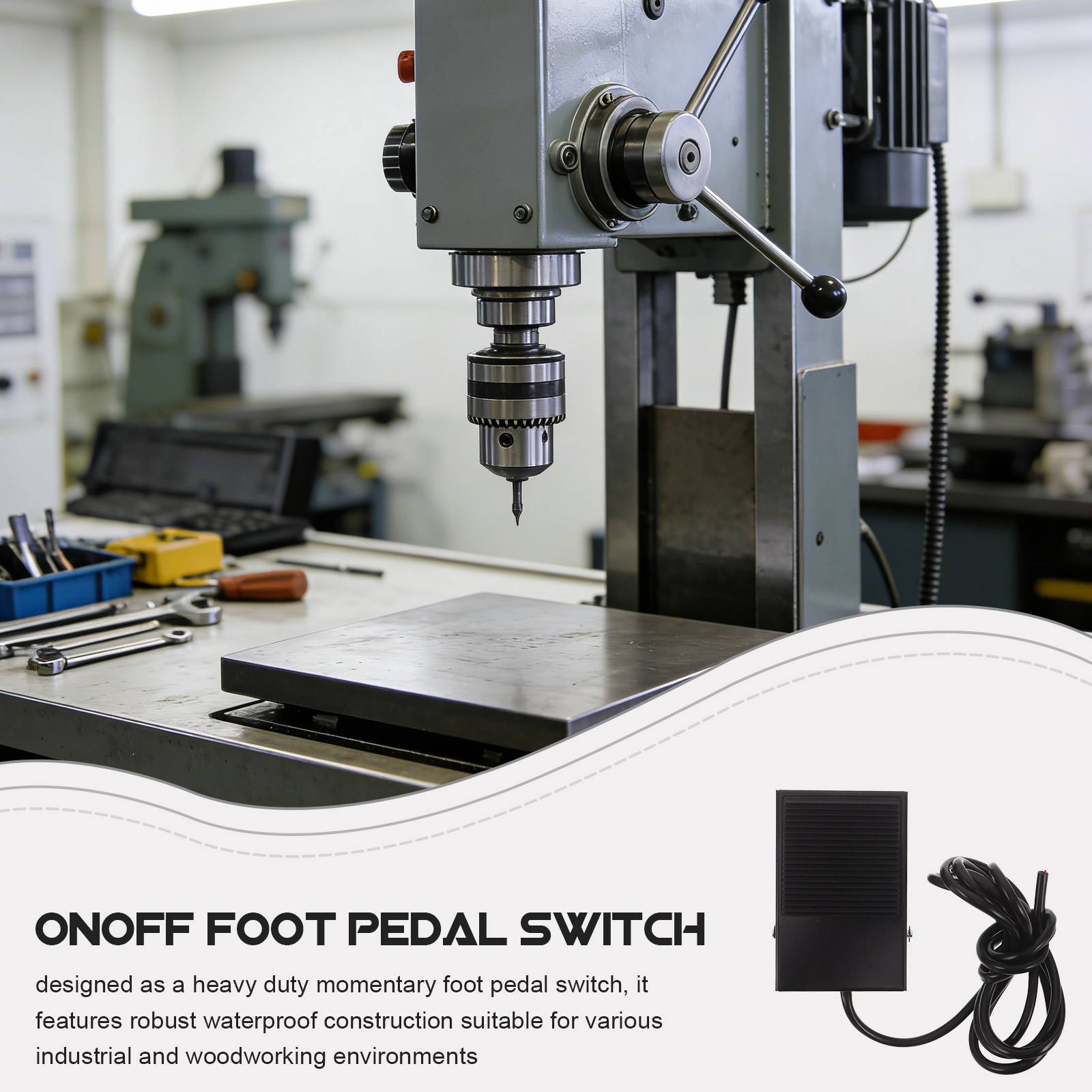 Momentary Foot Pedal Switch fo - Woodworking Tools ulasan dan harga