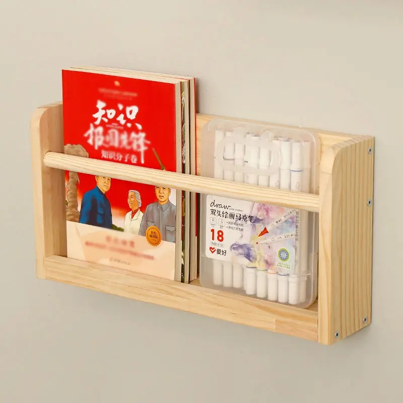Solid Wood Wall Mounted Magazi - Woodworking Magazine ulasan dan harga