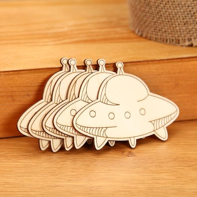 32 Pieces Outer Space Unfinish - Woodworking Crafts ulasan dan harga