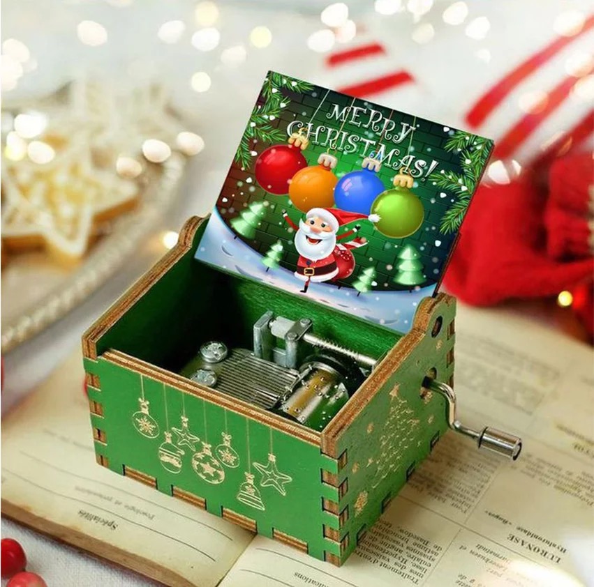 Wooden Hand Crank Music Box Me - Woodworking Tv ulasan dan harga