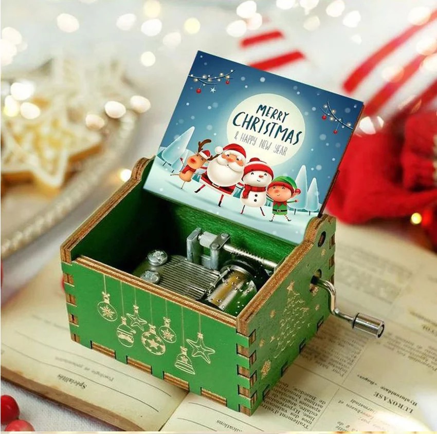 Wooden Hand Crank Music Box Me - Woodworking Tv ulasan dan harga
