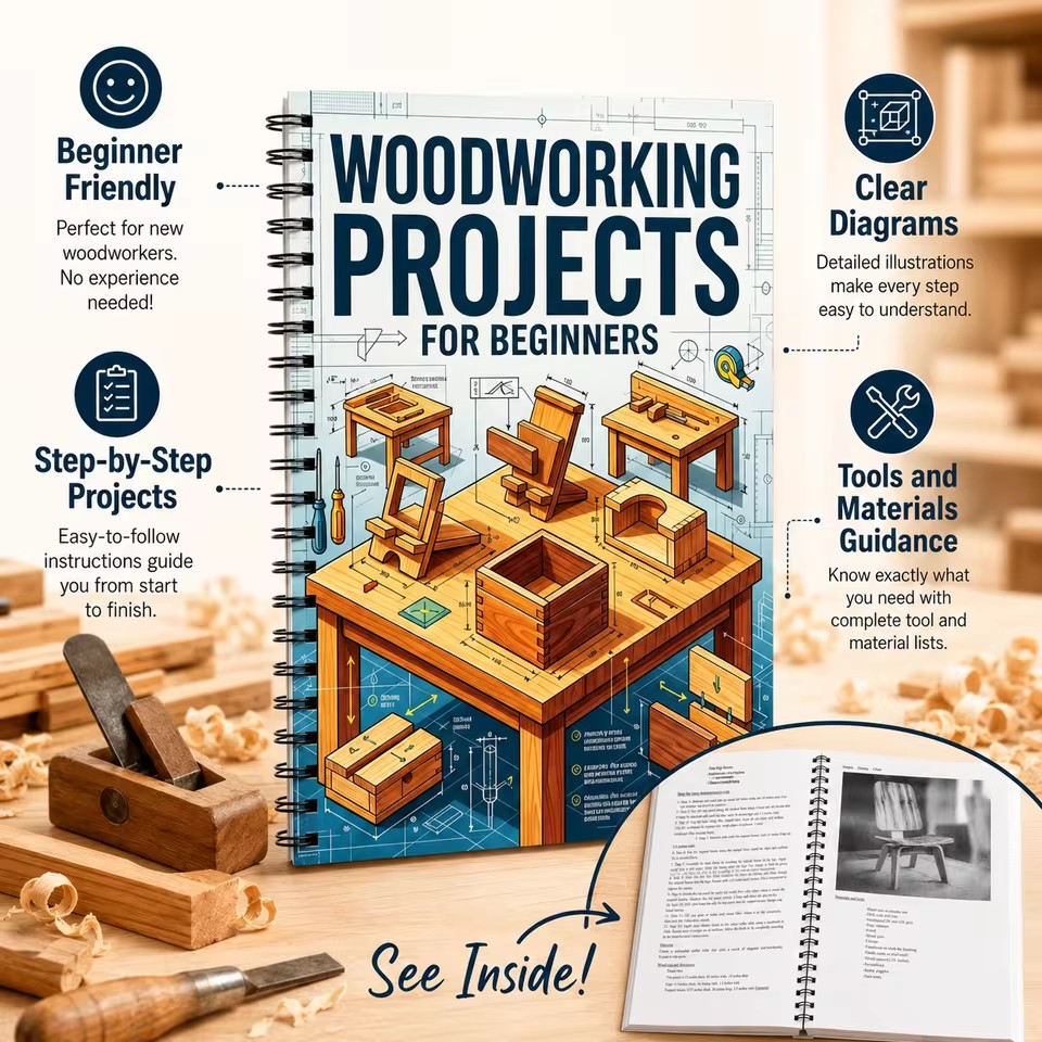 Beginner-Friendly Easy Woodwor - Woodworking Ideas For Adults ulasan dan harga