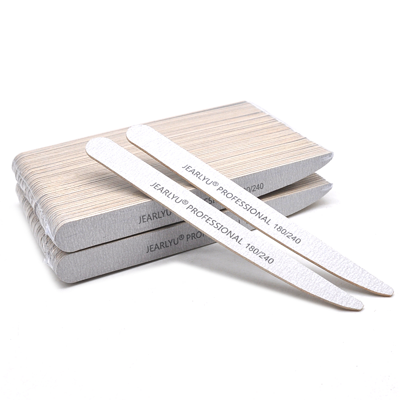 50pcs Lancet Wooden Nail Files - Woodworking File ulasan dan harga