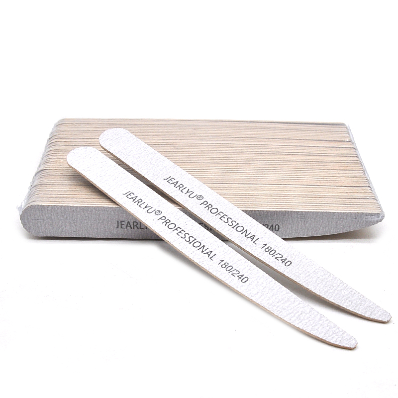 50pcs Lancet Wooden Nail Files - Woodworking File ulasan dan harga