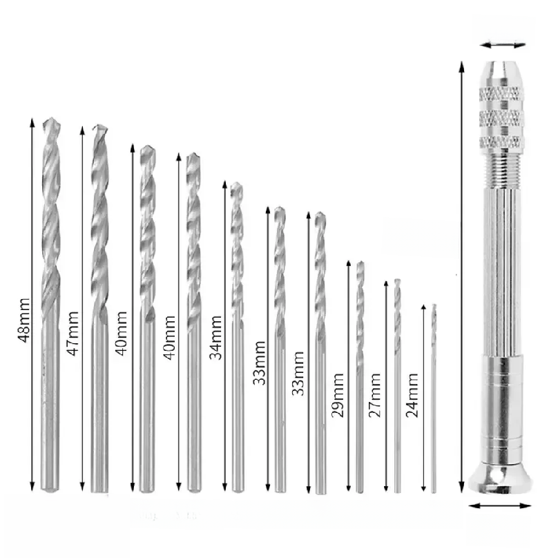 0.8-3.0mm Mini Hand Drill Wood - Woodworking Tools ulasan dan harga