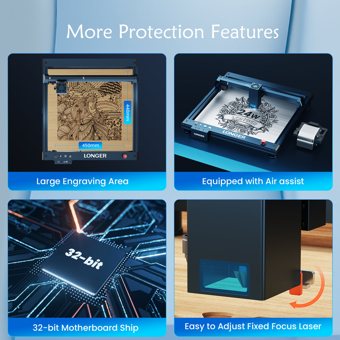 LONGER Laser B1 40W Engraver C - Woodworking App ulasan dan harga