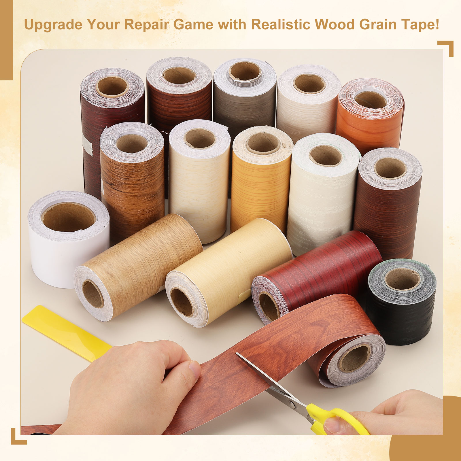 10Meter Wood Grain Repair Tape - Xfasten Woodworking Tape ulasan dan harga
