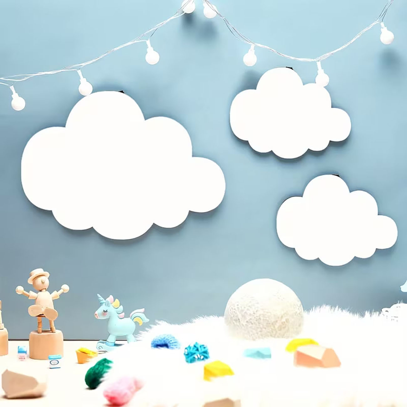 6Pcs Cloud & Eyelash Wooden Wa - Xfasten Woodworking Tape ulasan dan harga