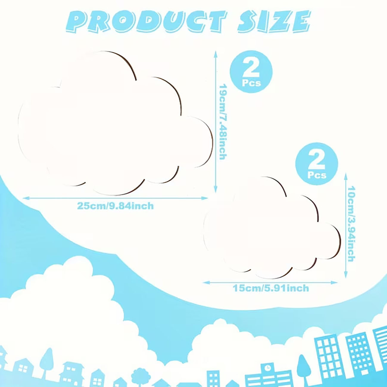 6Pcs Cloud & Eyelash Wooden Wa - Xfasten Woodworking Tape ulasan dan harga