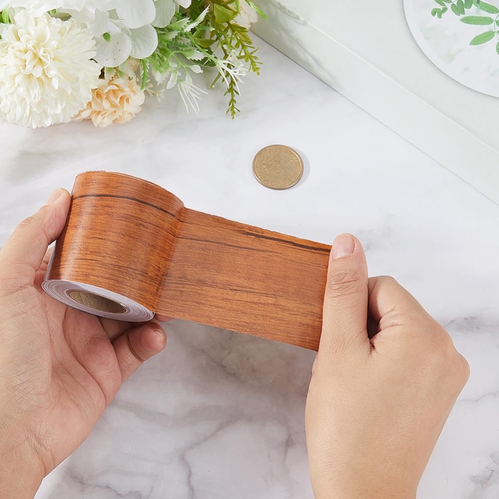 Waterproof Wood Grain Self Adh - Xfasten Woodworking Tape ulasan dan harga