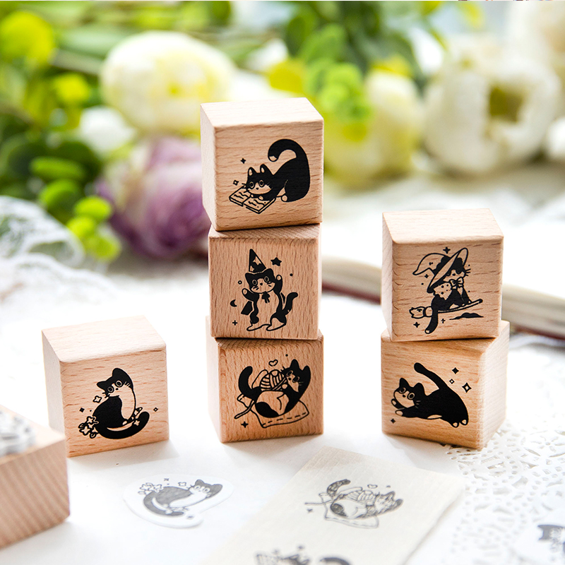 Yoofun Cute Little Black Cat D - Woodworking Crafts ulasan dan harga